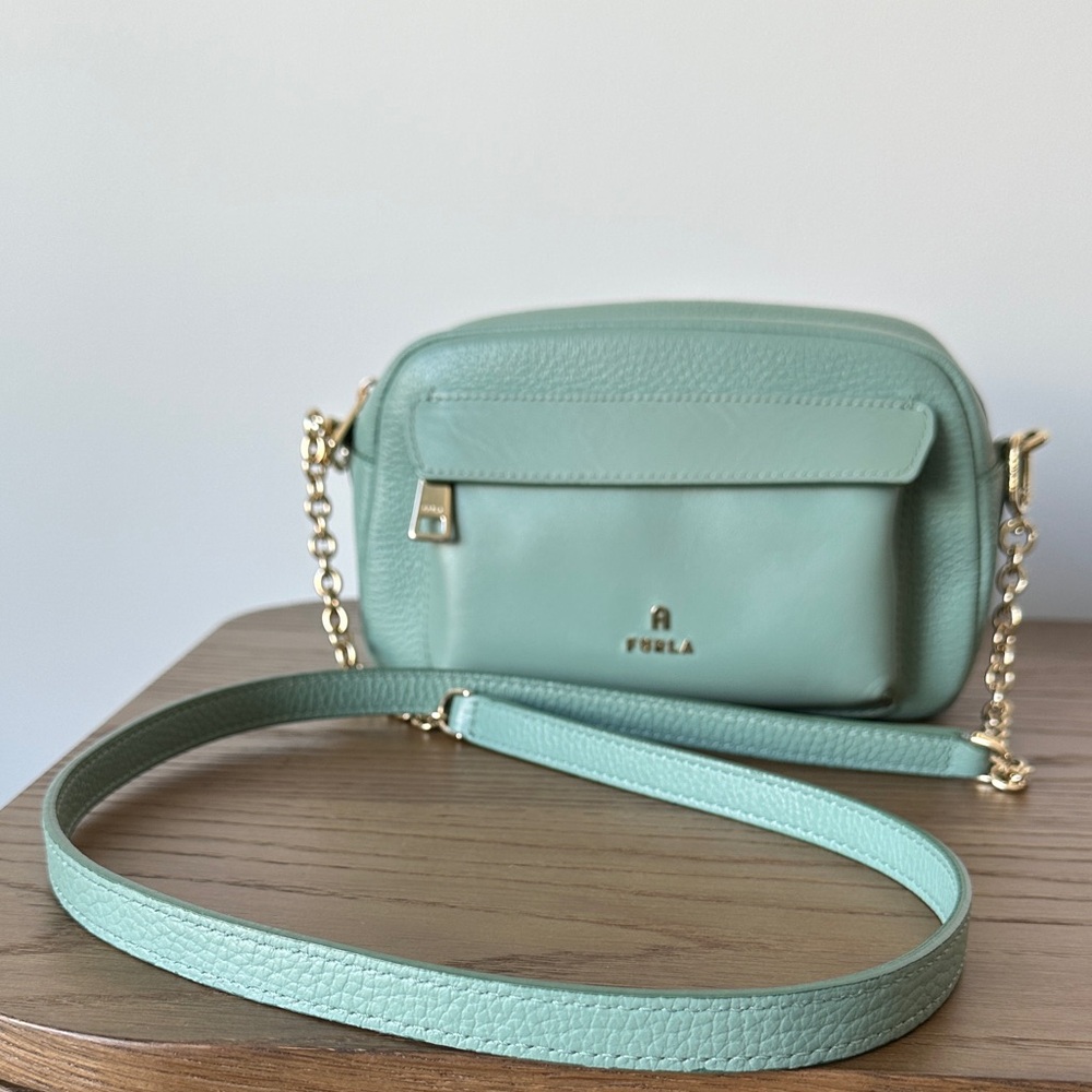 Furla Pastel Green Crossbody Bag
